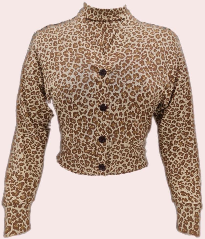 Brown Leopard Cardigan