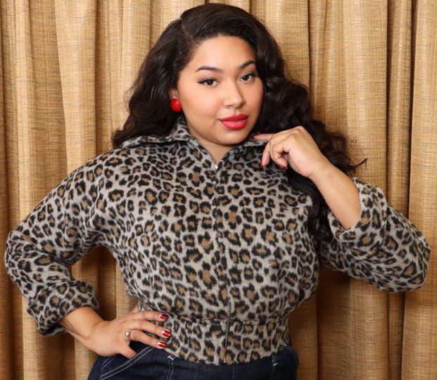 Leopard print plus size clearance jacket